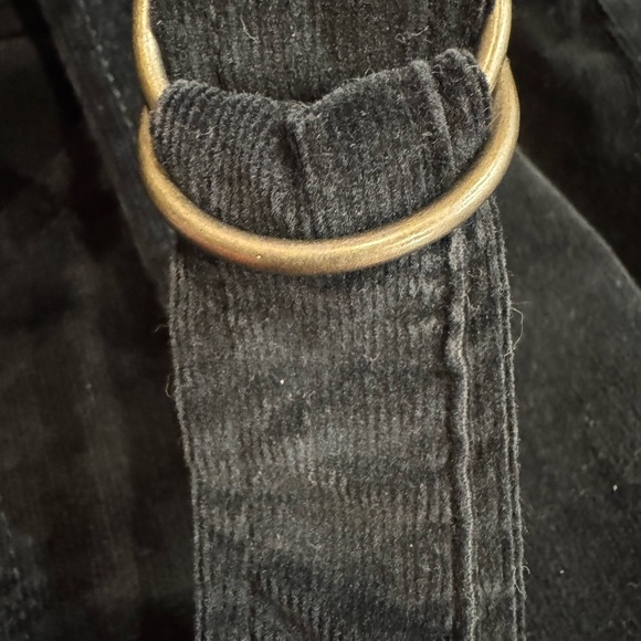 Anthropologie Buttoned Pinafore Corduroy Jumpsuit Black Size 4 - Picture 15 of 15